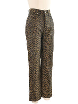 Fendi Leopard Print Trousers Bottom arcadeshops.com