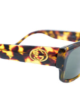 Gucci Tortoise Wraparound Sunglasses