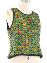 1997 Chanel Tweed Sleeveless Top