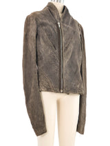 Rick Owens Suede Zip Jacket
