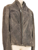 Rick Owens Suede Zip Jacket