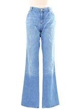 Roberto Cavalli Crystal Embellished Denim Bottom arcadeshops.com