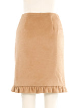 Prada Ruffle Trim Felted Skirt Bottom arcadeshops.com