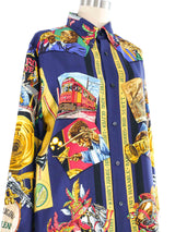 Hermes New Orleans Creole Jazz Silk Top Top arcadeshops.com