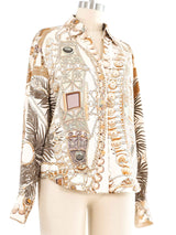 Hermes Terres Precieuses Silk Top Top arcadeshops.com