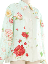 Hermes La Rosee Silk Top Top arcadeshops.com