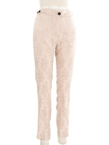2000s Ann Demeulemeester Blush Floral Trousers