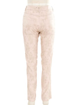 2000s Ann Demeulemeester Blush Floral Trousers