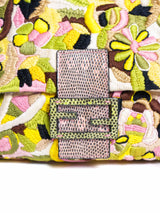Fendi Floral Embroidered Mama Baguette