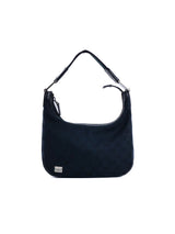 Gucci Black Monogram Canvas Shoulder Bag