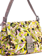 Fendi Floral Embroidered Mama Baguette