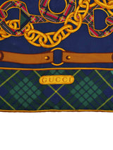 Gucci Tartan Chain Printed Scarf