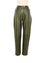 2001 Chanel Leather Trousers Bottom arcadeshops.com