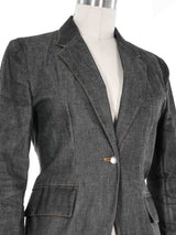 2000 Gucci Dark Denim Jacket Jacket arcadeshops.com
