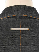 2000 Gucci Dark Denim Jacket Jacket arcadeshops.com