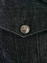 2003 Chanel Dark Denim And Knit Jacket Jacket arcadeshops.com