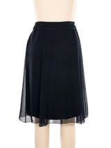 2002 Chanel Layered Chiffon Mini Skirt Bottom arcadeshops.com