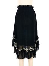 Jean Paul Gaultier Mesh Ruffle Skirt Bottom arcadeshops.com