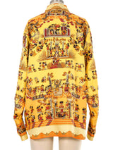 Hermes Astres et Soleils Silk Top Top arcadeshops.com