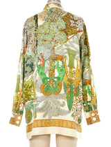 Hermes Les Legendes de L'Arbre Silk Top Top arcadeshops.com