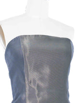 1999 Yeohlee Panelled Metallic Bustier Top arcadeshops.com