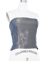 1999 Yeohlee Panelled Metallic Bustier Top arcadeshops.com