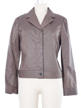 2005 Yeohlee Taupe Shirt Jacket Top arcadeshops.com