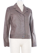 2005 Yeohlee Taupe Shirt Jacket Top arcadeshops.com