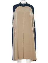 1999 Yeohlee Colorblocked Hooded Cape