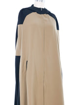 1999 Yeohlee Colorblocked Hooded Cape