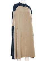 1999 Yeohlee Colorblocked Hooded Cape