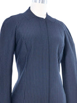 1998 Yeohlee Pinstripe Stretch Knit Jacket Jacket arcadeshops.com