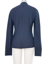 1998 Yeohlee Pinstripe Stretch Knit Jacket Jacket arcadeshops.com