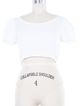 2011 Yeohlee Cropped Peasant Top