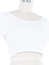 2011 Yeohlee Cropped Peasant Top