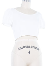 2011 Yeohlee Cropped Peasant Top