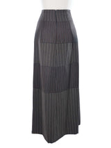 1999 Yeohlee Striped Wool Skirt Bottom arcadeshops.com