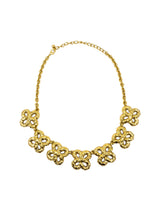 Kenneth Jay Lane Goldtone Flower Collar Jewelry arcadeshops.com
