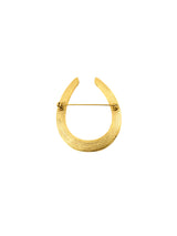 Crystal Studded Horseshoe Brooch Jewelry arcadeshops.com