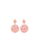 Oscar de la Renta Pink Crystal Earrings Jewelry arcadeshops.com
