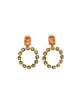 Oscar de la Renta Crystal Hoop Earrings Jewelry arcadeshops.com