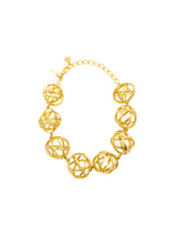 Oscar de la Renta Caged Orb Collar Necklace Jewelry arcadeshops.com