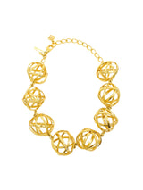 Oscar de la Renta Caged Orb Collar Necklace Jewelry arcadeshops.com