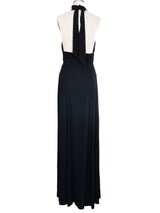 1970s Ossie Clark Halter Button Front Dress Dress arcadeshops.com