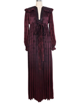 1960s Ossie Clark Plum Wrap Dress Dress arcadeshops.com