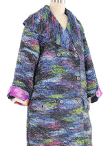 2015 Chanel Reversible Watercolor Trench Coat Jacket arcadeshops.com