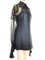 Gianfranco Ferre Chiffon Sleeve Silk Top Top arcadeshops.com