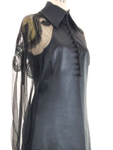 Gianfranco Ferre Chiffon Sleeve Silk Top Top arcadeshops.com
