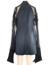 Gianfranco Ferre Chiffon Sleeve Silk Top Top arcadeshops.com