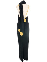 Pamela Dennis Roman Inspired Silk Evening Ensemble Dress arcadeshops.com